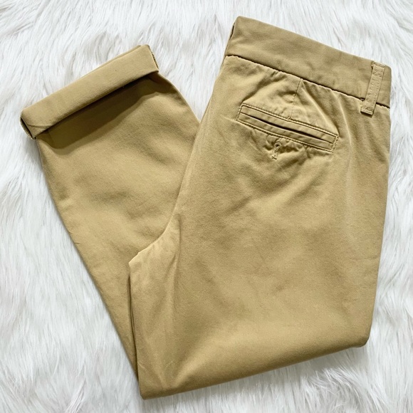SOLD-J. Crew Chino Cropped Straight Leg Military Pants - Picture 2 of 9